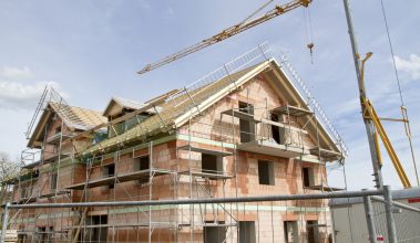 Construction site in rural Bavaria, Germany