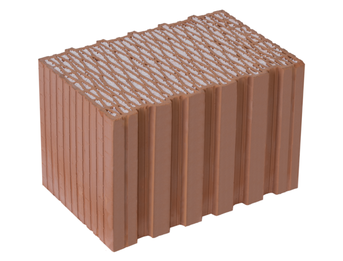 tehla plnená izoláciou zateplenie polystyrénom Heluz family 38 2in1 brúsená