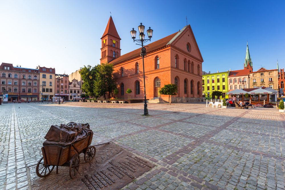 Mesto Toruň v Poľsku, rodisko Mikuláša Kopernika.