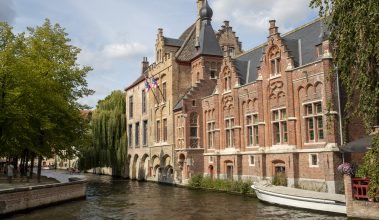 tehlová architektúra bruggy belgicko