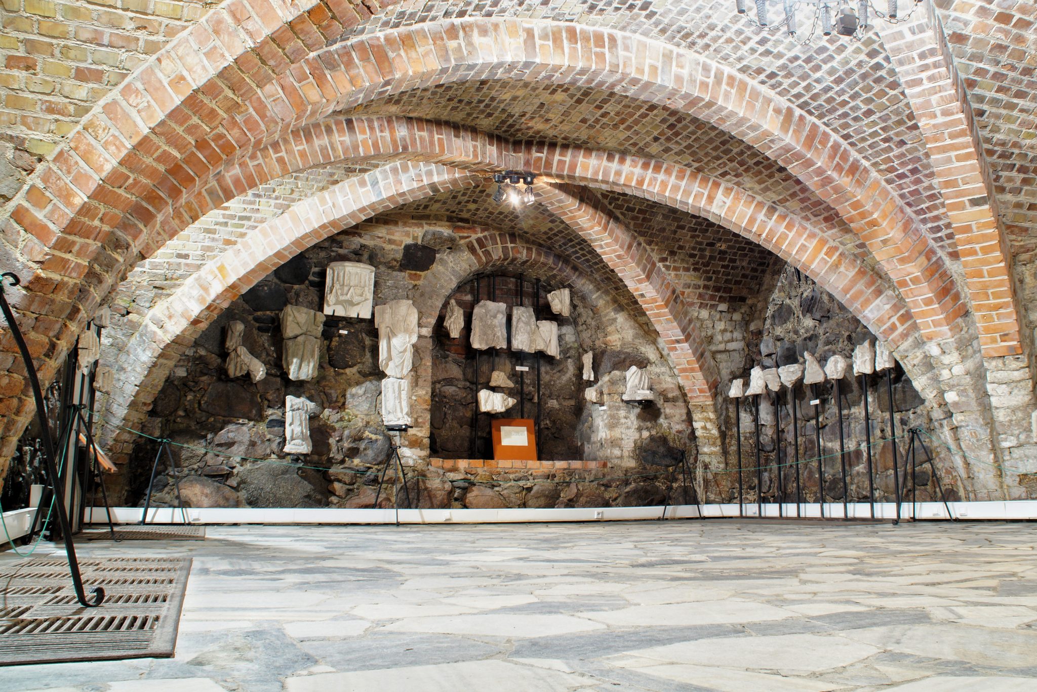 cellar of the medieval castle in Brodnica