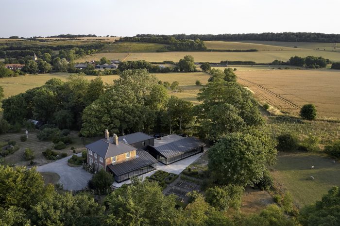 Farma Vicarage pohľad zhora