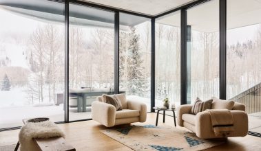 horská chata v prírode