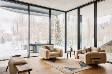 horská chata v prírode